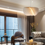 Подвесной светильник с белыми изящными декоративными лепестками Volumetric Petal Lamp варинант исполнения - 4 | Loft Concept в Самаре