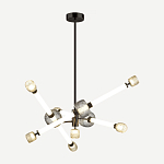 Светодиодная люстра Rovelly Black варинант исполнения - 2 | Loft Concept в Самаре