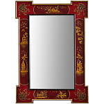 Зеркало в стиле Шинуазри ручная роспись Chinoiserie Mirror Red варинант исполнения - 1 | Loft Concept в Самаре
