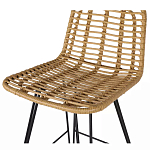 Стул барный с ротанговым плетением Half Bar Chair with Wicker без подлокотников варинант исполнения - 6 | Loft Concept в Самаре