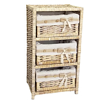 Стеллаж для детской с плетенным выдвижными корзинами Bow варинант исполнения - 1 | Loft Concept в Самаре