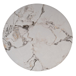 Стол журнальный круглый керамогранит белый Keramos варинант исполнения - 2 | Loft Concept в Самаре