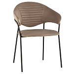 Коричневый стул с обивкой из искусственной замши Alexis варинант исполнения - 1 | Loft Concept в Самаре