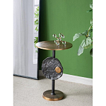 Столик приставной с абстрактным основанием и акцентом в виде золотистого диска Heavenly Space варинант исполнения - 6 | Loft Concept в Самаре