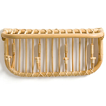 Настенная вешалка из ротанга с полкой Willa Wall Shelf Hanger варинант исполнения - 2 | Loft Concept в Самаре