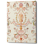 Постер на холсте с изображением ангела и растительных орнаментов Raffael Angel Poster варинант исполнения - 1 | Loft Concept в Самаре