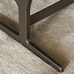 Дизайнерское кресло без подлокотников кожаное на металлическом каркасе PAULA Armchair варинант исполнения - 3 | Loft Concept в Самаре