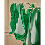 Люстра из стеклянных зеленых лепестков Petalled Illuminator варинант исполнения - 8 | Loft Concept в Самаре