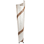 Торшер из перламутра на металлическом каркасе Indonesian Spiral 2 варинант исполнения - 3 | Loft Concept в Самаре