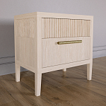 Прикроватная Тумбочка Primo с двумя ящиками Светлый дуб варинант исполнения - 2 | Loft Concept в Самаре