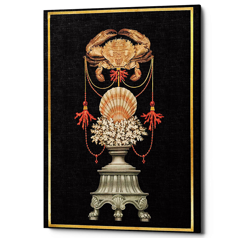 Постер Sea Vase Poster 5 Черный Бежевый Постер Sea Vase Poster 5 Черный Бежевый в Самаре | Loft Concept