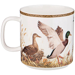 Кружка из фарфора с изображением уток и собаки 400 мл Hunting Porcelain Collection варинант исполнения - 1 | Loft Concept в Самаре