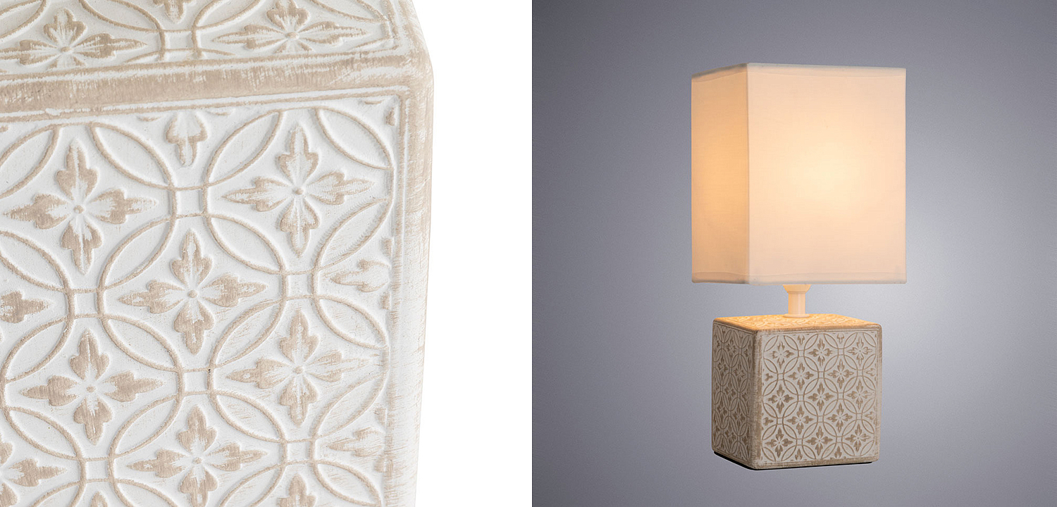 Настольная лампа Дизайнерская Lazio Ivory Table Lamp Настольная лампа Дизайнерская Lazio Ivory Table Lamp - Loft-Concept в Самаре