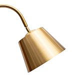 Торшер с мраморным столиком и золотым плафоном Ezio Floor Lamp варинант исполнения - 1 | Loft Concept в Самаре