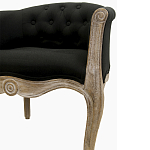 Кресло низкое в стиле прованс Louis French Armchair black flax варинант исполнения - 4 | Loft Concept в Самаре