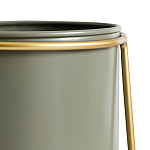 Кашпо из металла и латуни Elegance Elevated Planters оливковое  варинант исполнения - 3 | Loft Concept в Самаре