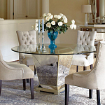 Стол обеденный круглый на зеркальном основании Spectacular Table варинант исполнения - 2 | Loft Concept в Самаре