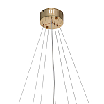 Люстра подвесная светодиодная в виде 3-х колец Lighting Rings Gold варинант исполнения - 2 | Loft Concept в Самаре