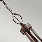 Люстра с белыми тканевыми абажурами в прозрачных стеклянных цилиндрах Kichler варинант исполнения - 15 | Loft Concept в Самаре