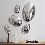 Абстрактная скульптура на стену в виде капли воды Water Outline варинант исполнения - 7 | Loft Concept в Самаре