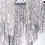 Люстра потолочная с металлическими цепочками Диаметр 99 см Atlantis Chain варинант исполнения - 4 | Loft Concept в Самаре