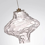 Подвесной светильник с плафоном из фактурного прозрачного стекла Light Ensemble варинант исполнения - 9 | Loft Concept в Самаре