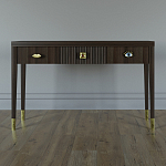 Дизайнерский Письменный стол Elsa Dreams Walnut с тремя ящиками варинант исполнения - 1 | Loft Concept в Самаре