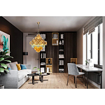 Люстра с каскадом из разноцветных круглых подвесов Key Lustar варинант исполнения - 1 | Loft Concept в Самаре