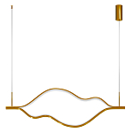 Подвесной светильник волнообразный изогнутый цвета латунь 3000К Spiral Lighting варинант исполнения - 3 | Loft Concept в Самаре