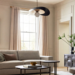 Люстра круглая с 2-мя металлическими абажурами Andromeda варинант исполнения - 6 | Loft Concept в Самаре