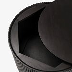 Черный приставной стол с местом для хранения Smart Textured Table варинант исполнения - 2 | Loft Concept в Самаре