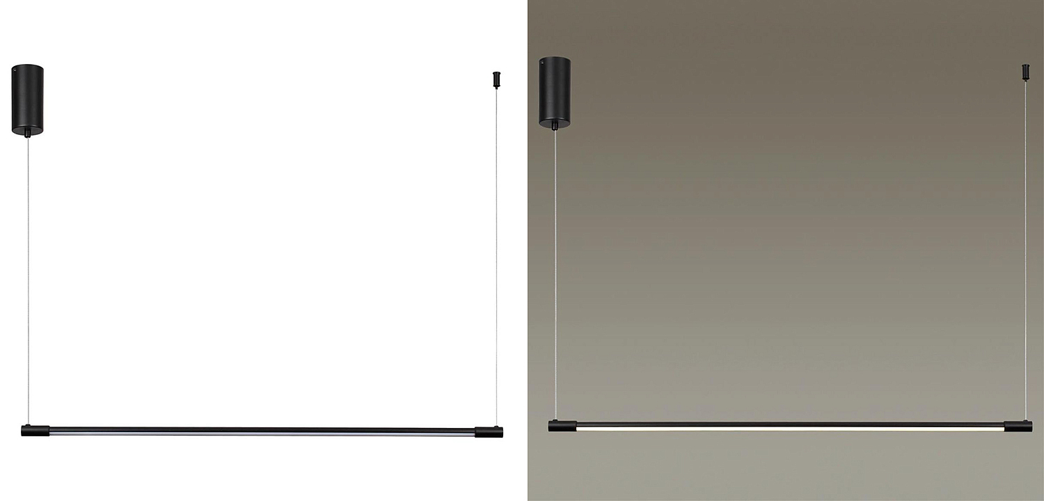 Подвесной светильник Trumpet Tube Black Linear Подвесной светильник Trumpet Tube Black Linear - Loft-Concept в Самаре