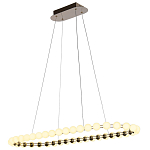 Люстра подвесная светодиодная с круглыми плафонами белого цвета PEARLS Suspension 100  варинант исполнения - 4 | Loft Concept в Самаре