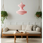 Подвесной вязаный розовый светильник «Моника» варинант исполнения - 5 | Loft Concept в Самаре