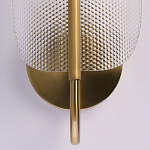 Бра с изогнутым рельефным плафоном Textured Glass варинант исполнения - 5 | Loft Concept в Самаре