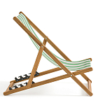 Шезлонг из акации и ткани Argentina варинант исполнения - 6 | Loft Concept в Самаре