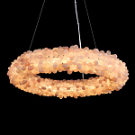 Люстра кольцевая с частичками натурального горного хрусталя Crystal Shimmer варинант исполнения - 2 | Loft Concept в Самаре