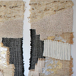 Триптих Геометрический гобелен бежевый Figurative Beige Wall Hangings варинант исполнения - 2 | Loft Concept в Самаре