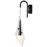 Бра черного цвета с плафоном из рельефного стекла Glass Pod варинант исполнения - 1 | Loft Concept в Самаре