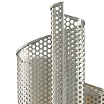 Бра серебряное изогнутой формы с перфорацией Perforation варинант исполнения - 1 | Loft Concept в Самаре