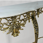 Консоль из бронзы с мраморной столешницей Bronze Console варинант исполнения - 2 | Loft Concept в Самаре