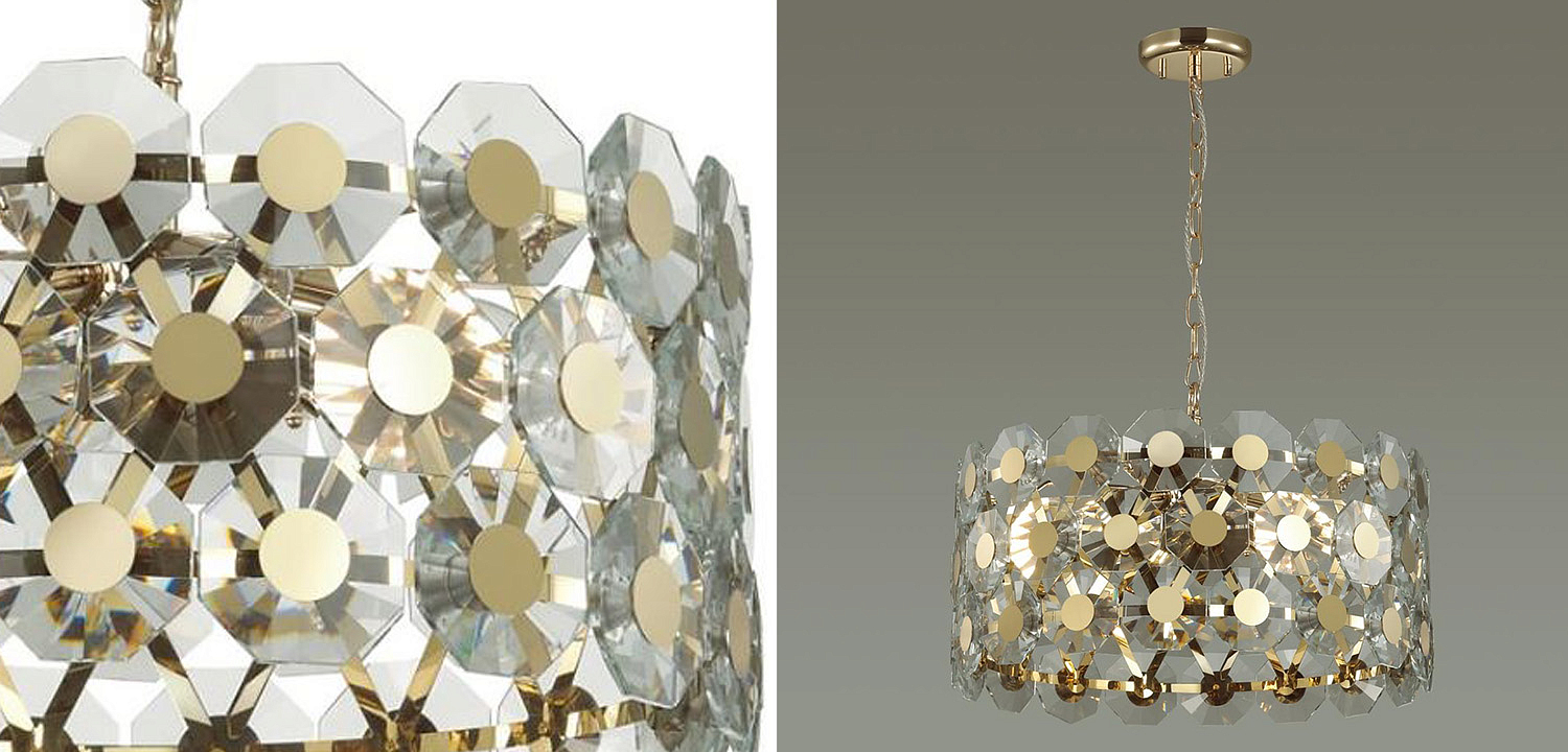 Люстра Crystal Octagons Gold Люстра Crystal Octagons Gold - Loft-Concept в Самаре
