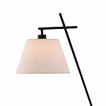 Торшер с черным наклонным корпусом и конусовидным абажуром Black Tripod варинант исполнения - 1 | Loft Concept в Самаре