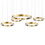 Люстра Light Ring Horizontal Латунь варинант исполнения - 1 | Loft Concept в Самаре