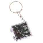 Зеркало брелок складное двухстороннее из натурального камня Серафинит Stone Mirrors варинант исполнения - 5 | Loft Concept в Самаре