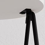 Стол приставной с 2-мя круглыми белыми столешницами ESSEL SIDE TABLE WHITE варинант исполнения - 2 | Loft Concept в Самаре