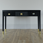 Дизайнерский Письменный стол Elsa Dreams Black с тремя ящиками варинант исполнения - 1 | Loft Concept в Самаре