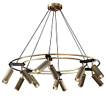 Люстра круглая с медными фактурными плафонами Trustworthiness варинант исполнения - 1 | Loft Concept в Самаре