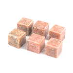 Камни для охлаждения виски из розового мрамора Natural Stone Cube варинант исполнения - 3 | Loft Concept в Самаре