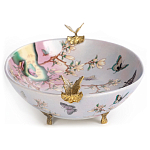 Белое фарфоровое блюдо с изображением бабочек Eden Garden варинант исполнения - 3 | Loft Concept в Самаре